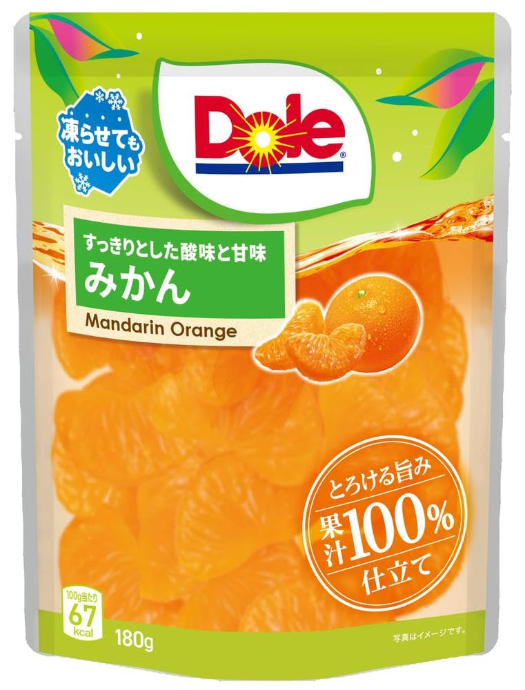 Amazon.co.jp: Dole(ドール) フルーツパウチ みかん 180g ×6個